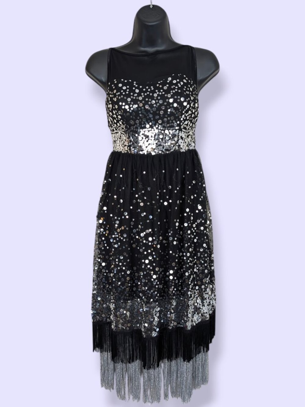 Emerald Sundae Sequins & Fringe Party Dress